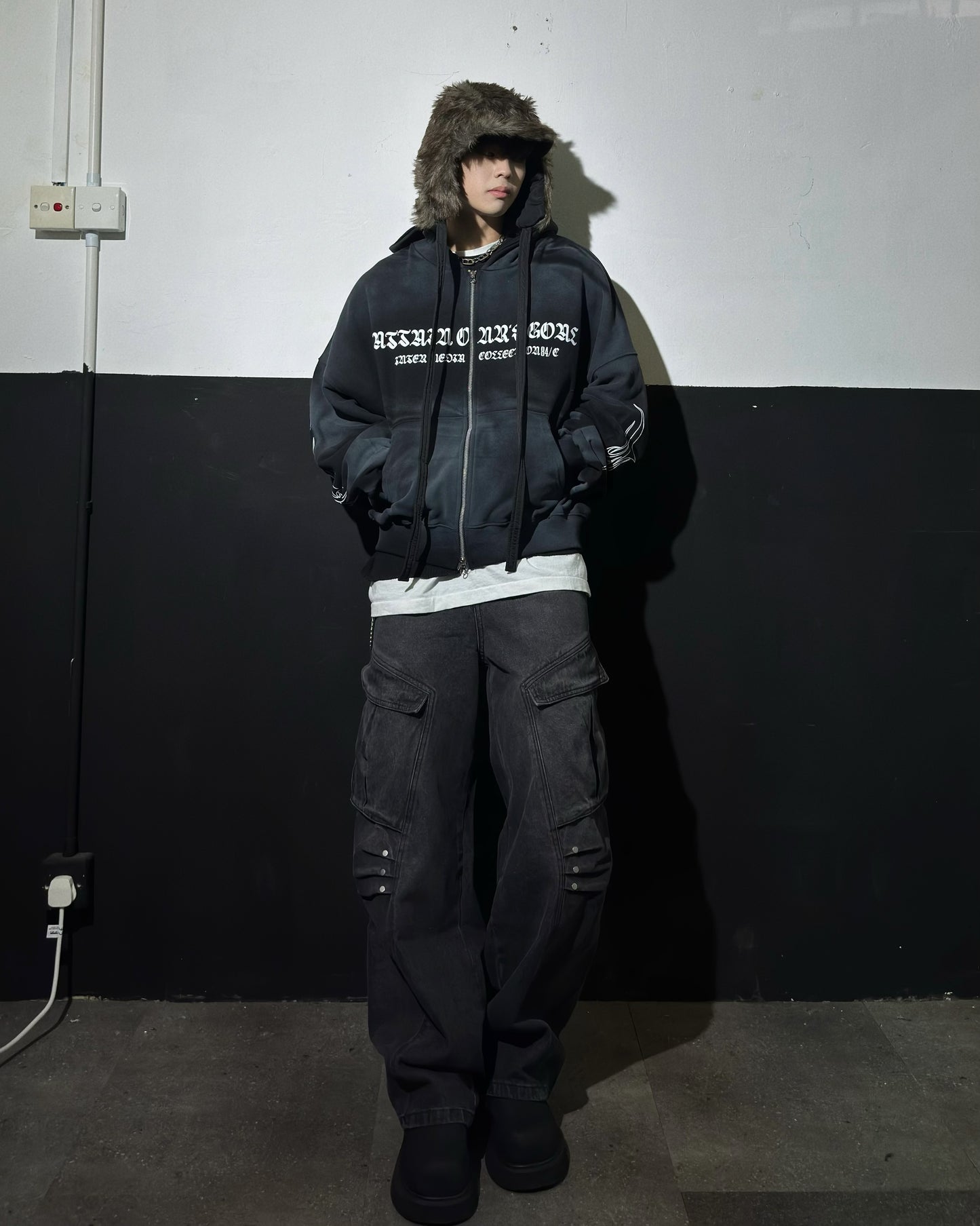 Cross Washed Zip Jacket