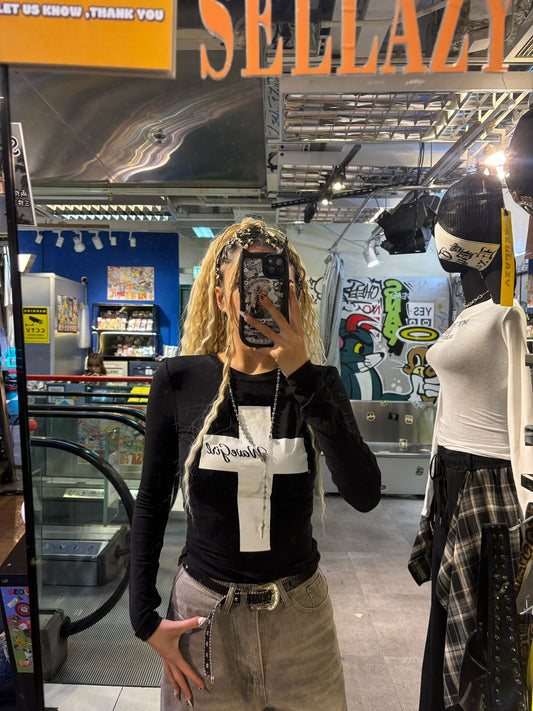 Wave Cross Long Sleeve