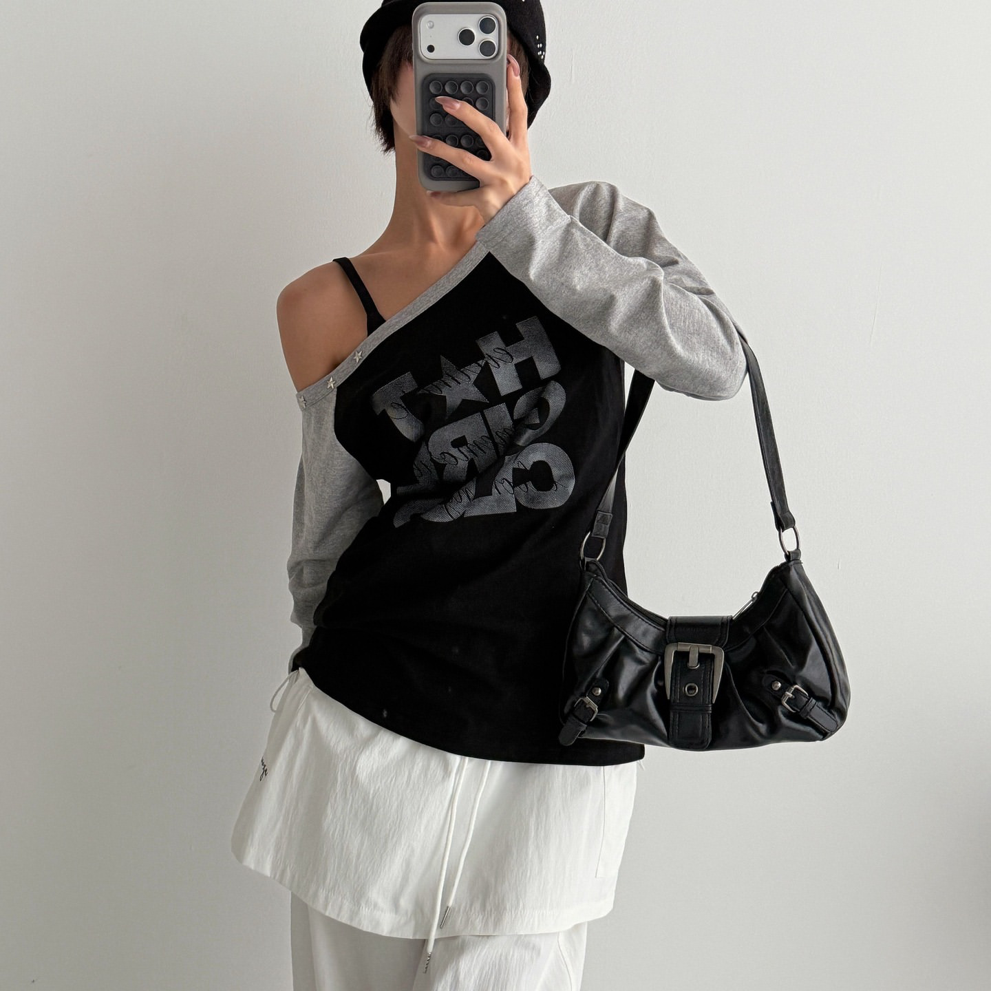 SS26 H.G.C off shoulder long sleeve