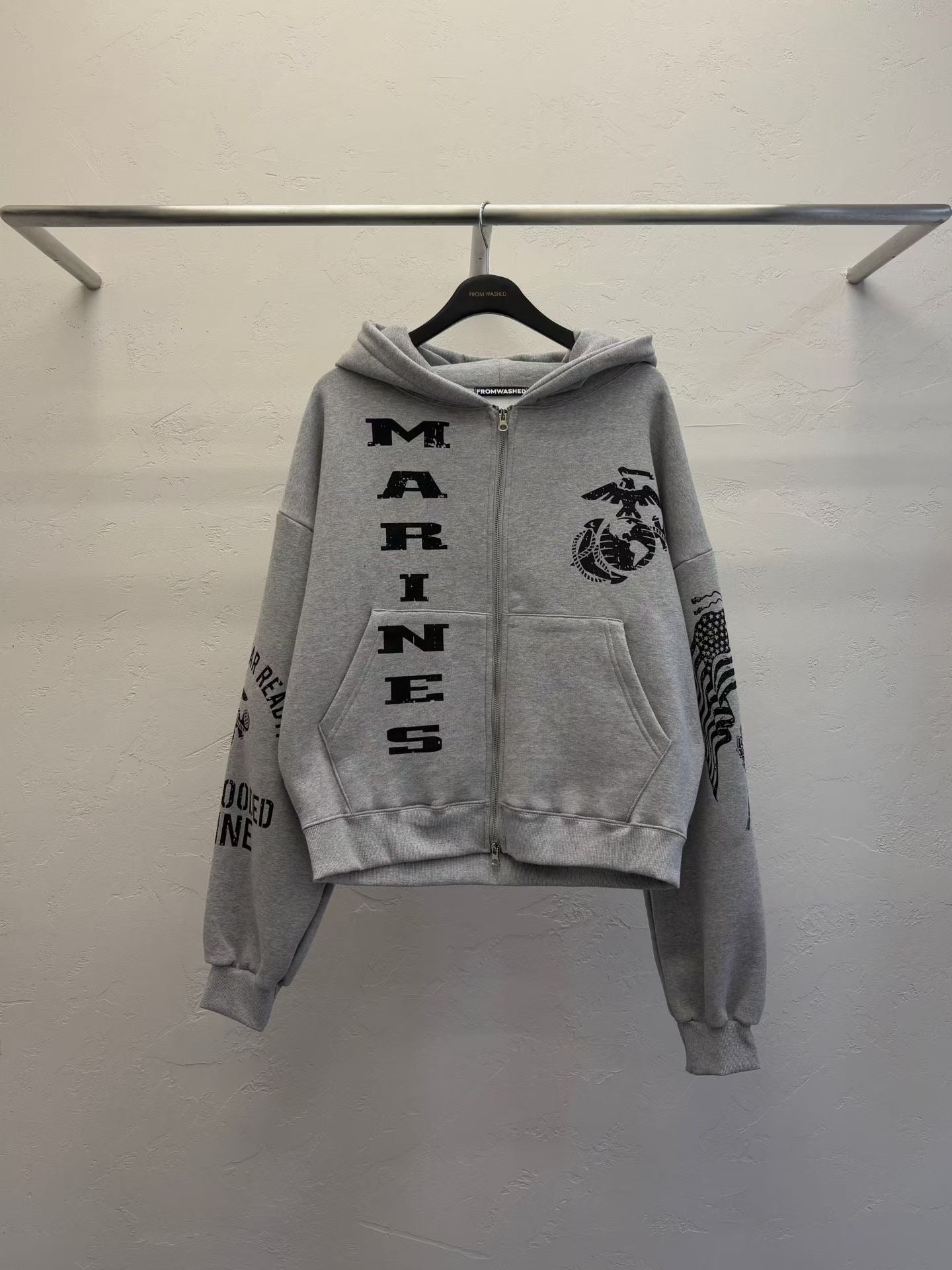 SS 26 Marine Zip Hoodie (no fleece)