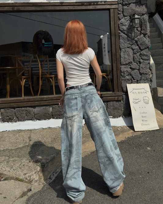 Dye Camo Jeans