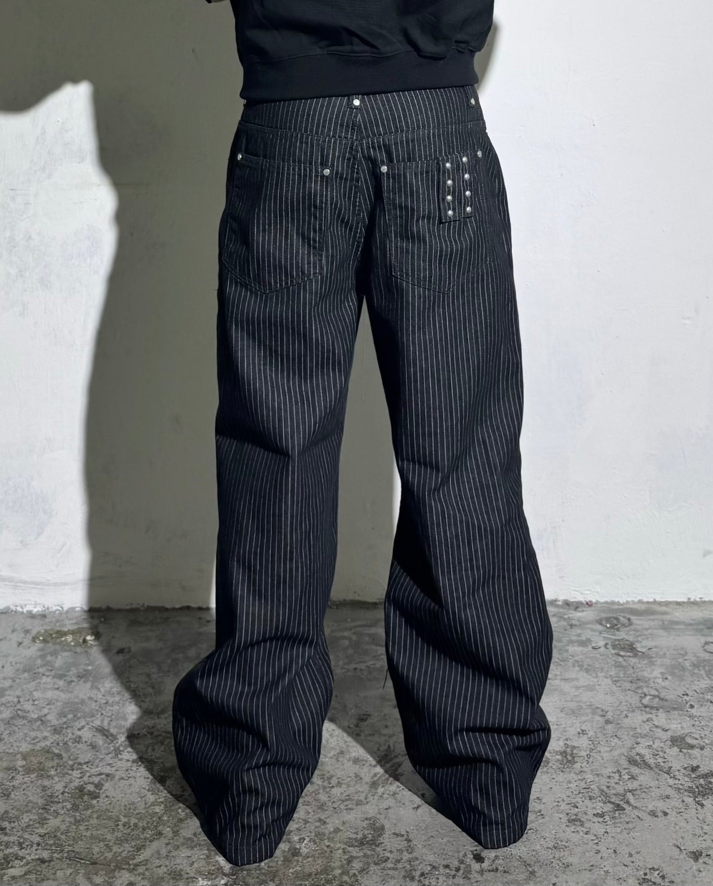 SS26 Studs Strips Jeans