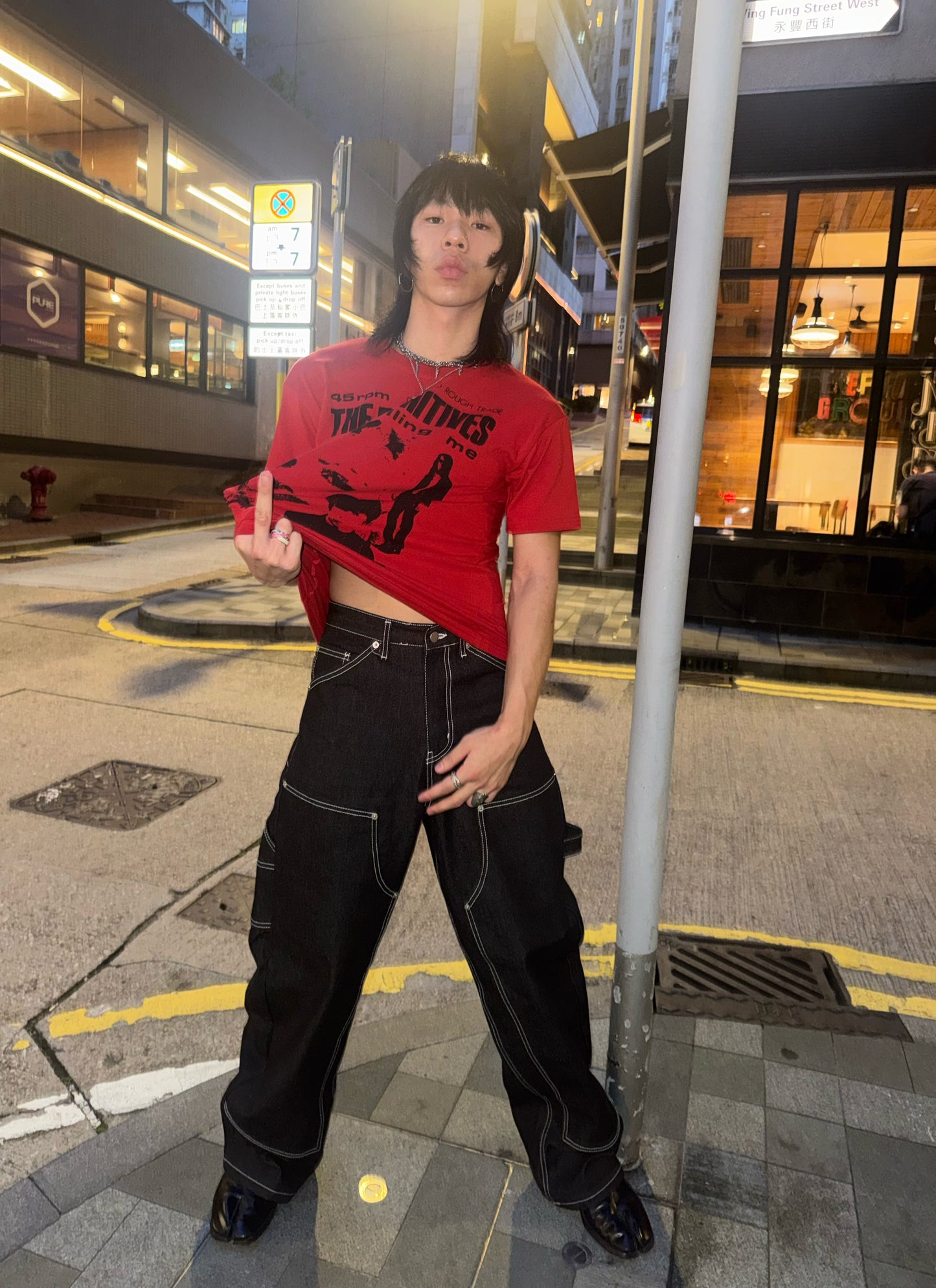 SS26 Double Knee Raw Jeans