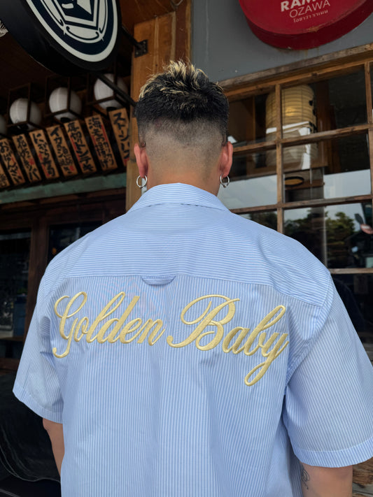 YD44 Embroidery Boxy Shirt