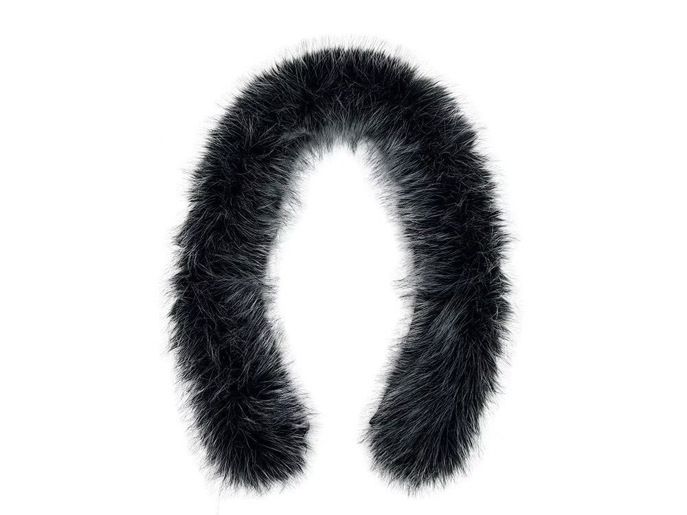 Black Faux Fur Zip Hoodie