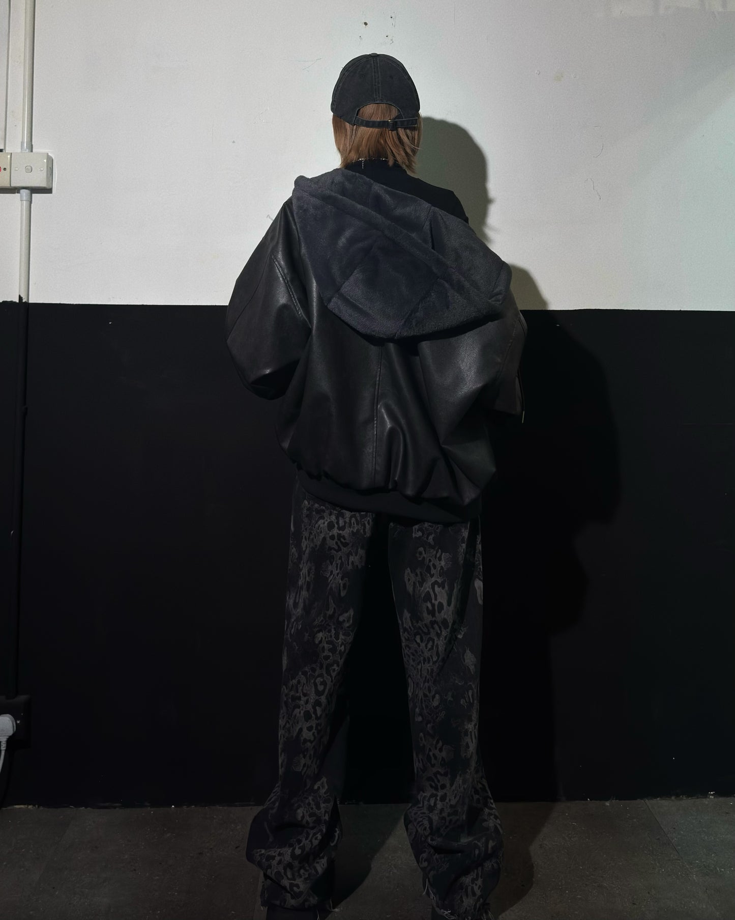 2 Face PVC Leather Jacket
