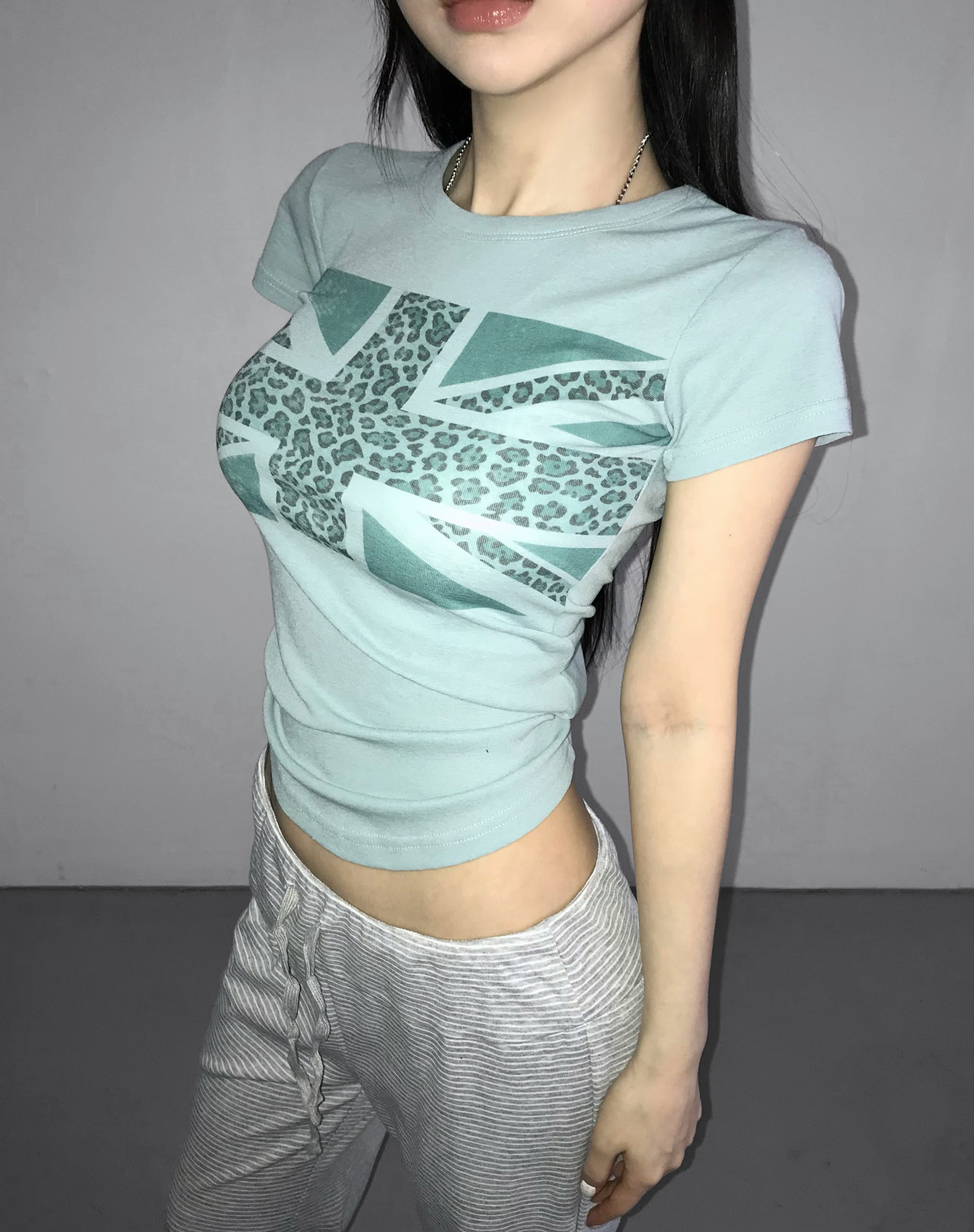 SS26 Leopard Flag Top