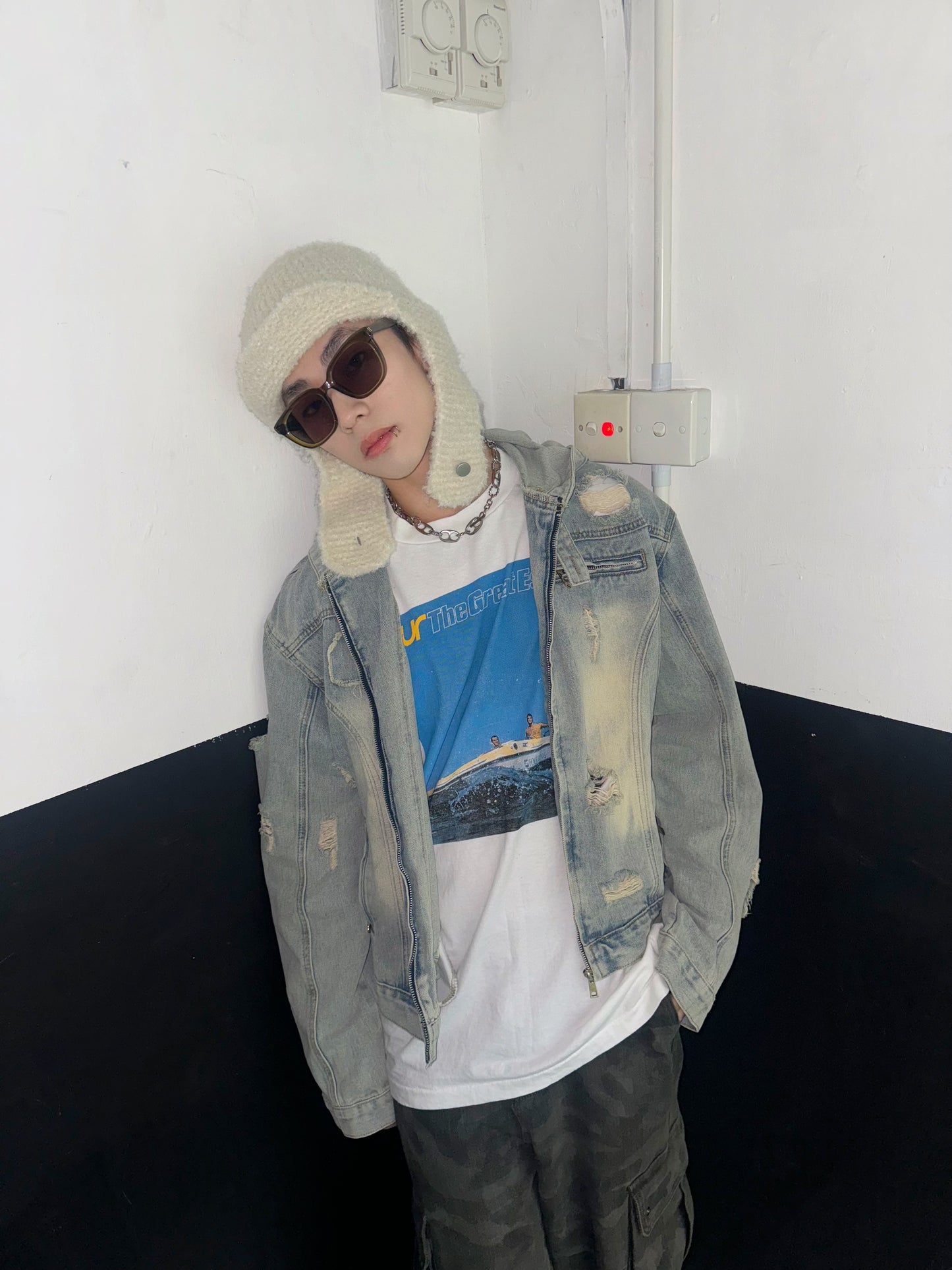 Rock denim jacket