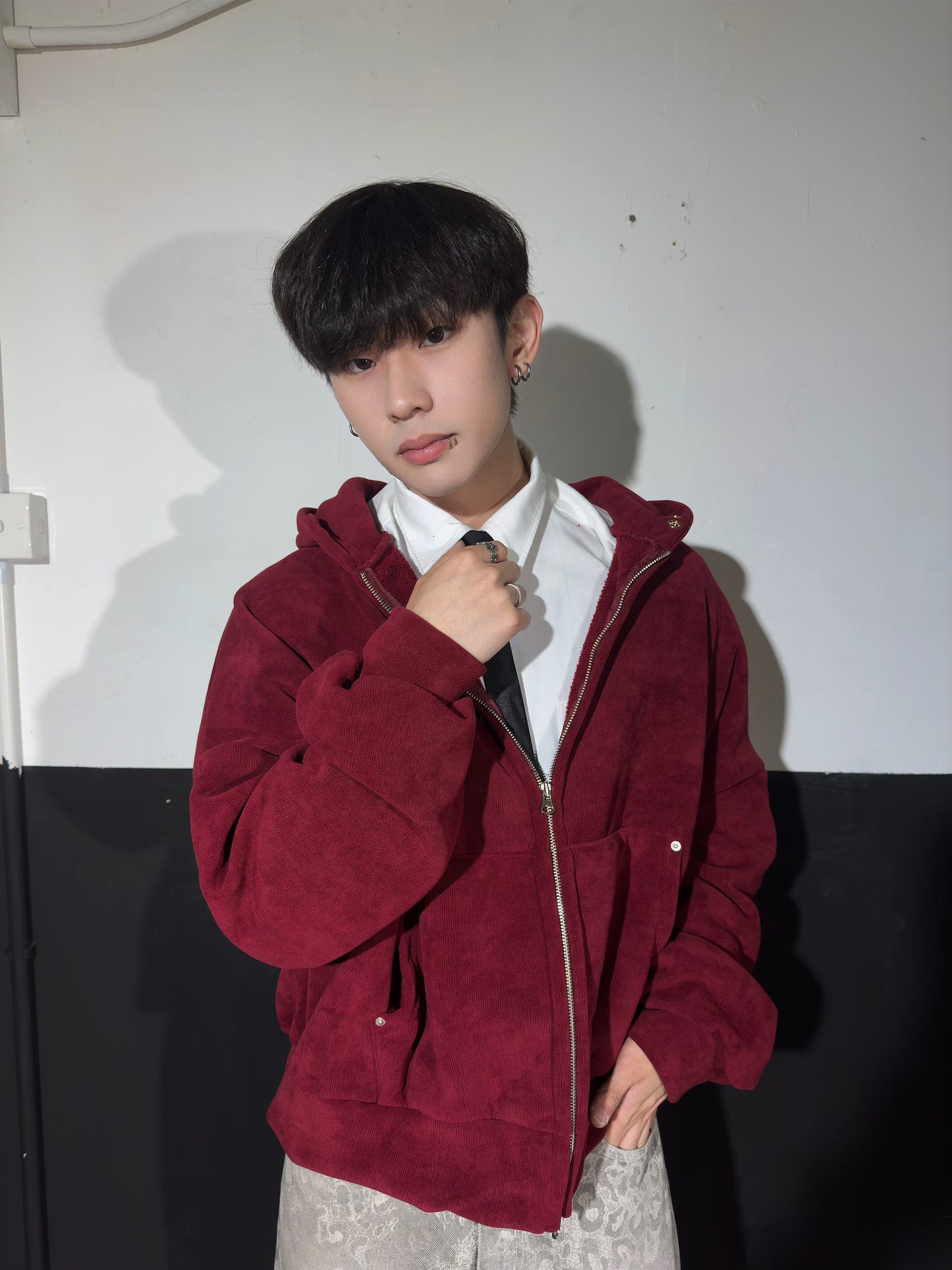 Corduroy Zip Hoodie