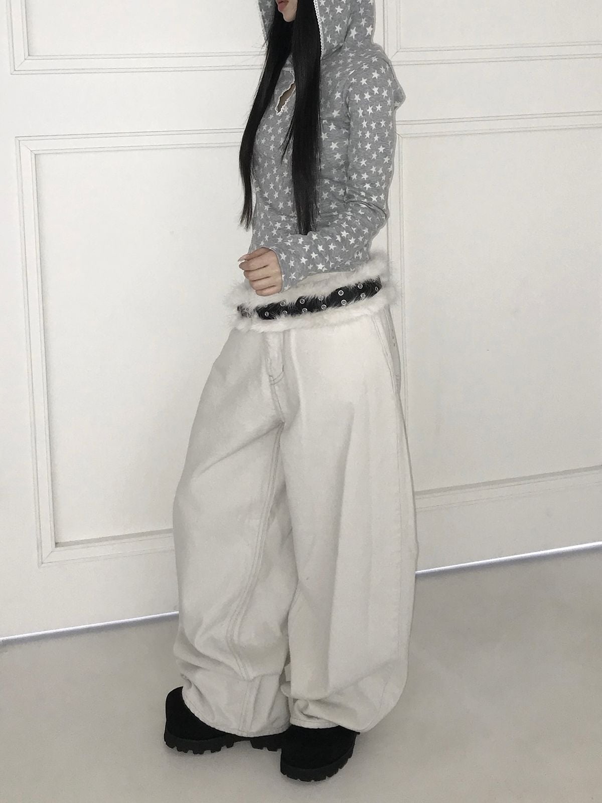 Cross Studs Jeans