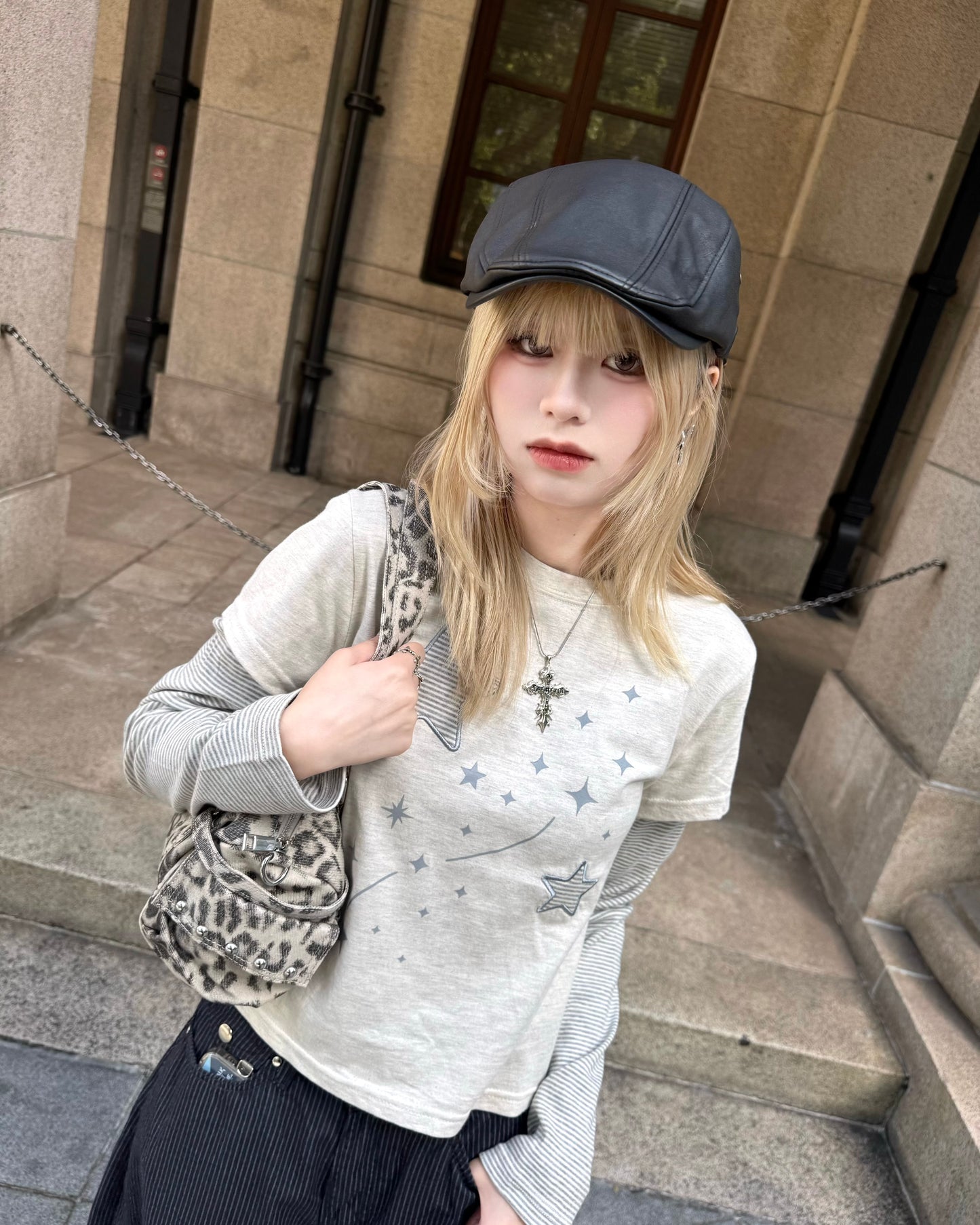 SS26 Star embroidery tee