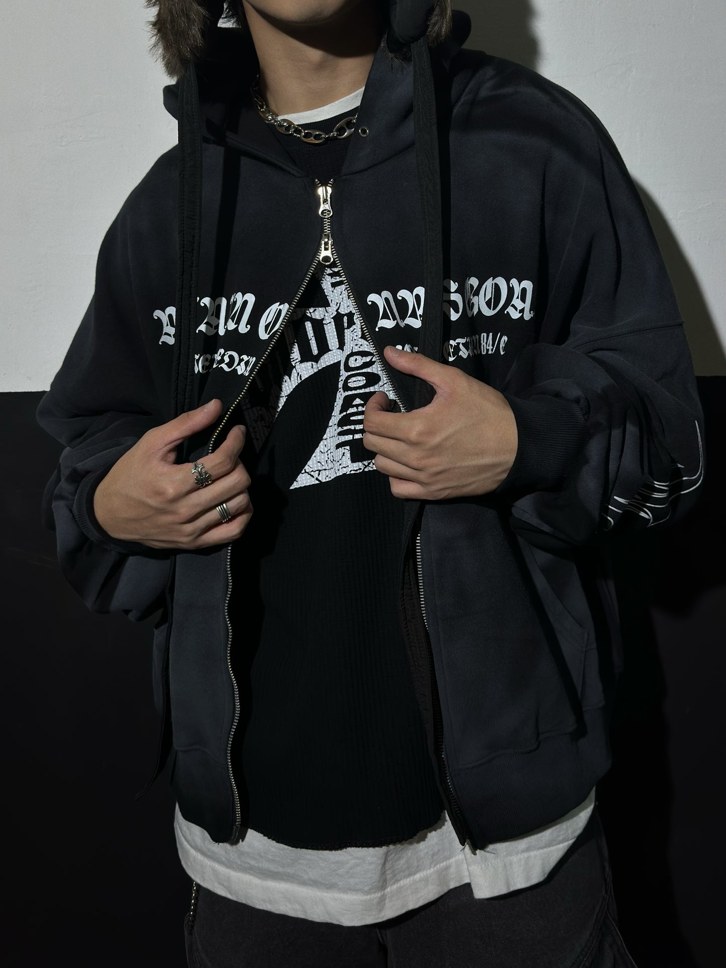 Cross Washed Zip Jacket