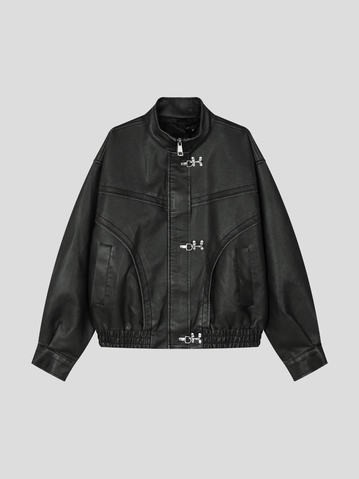 SS26 Fireman Hook leather Jacket 2