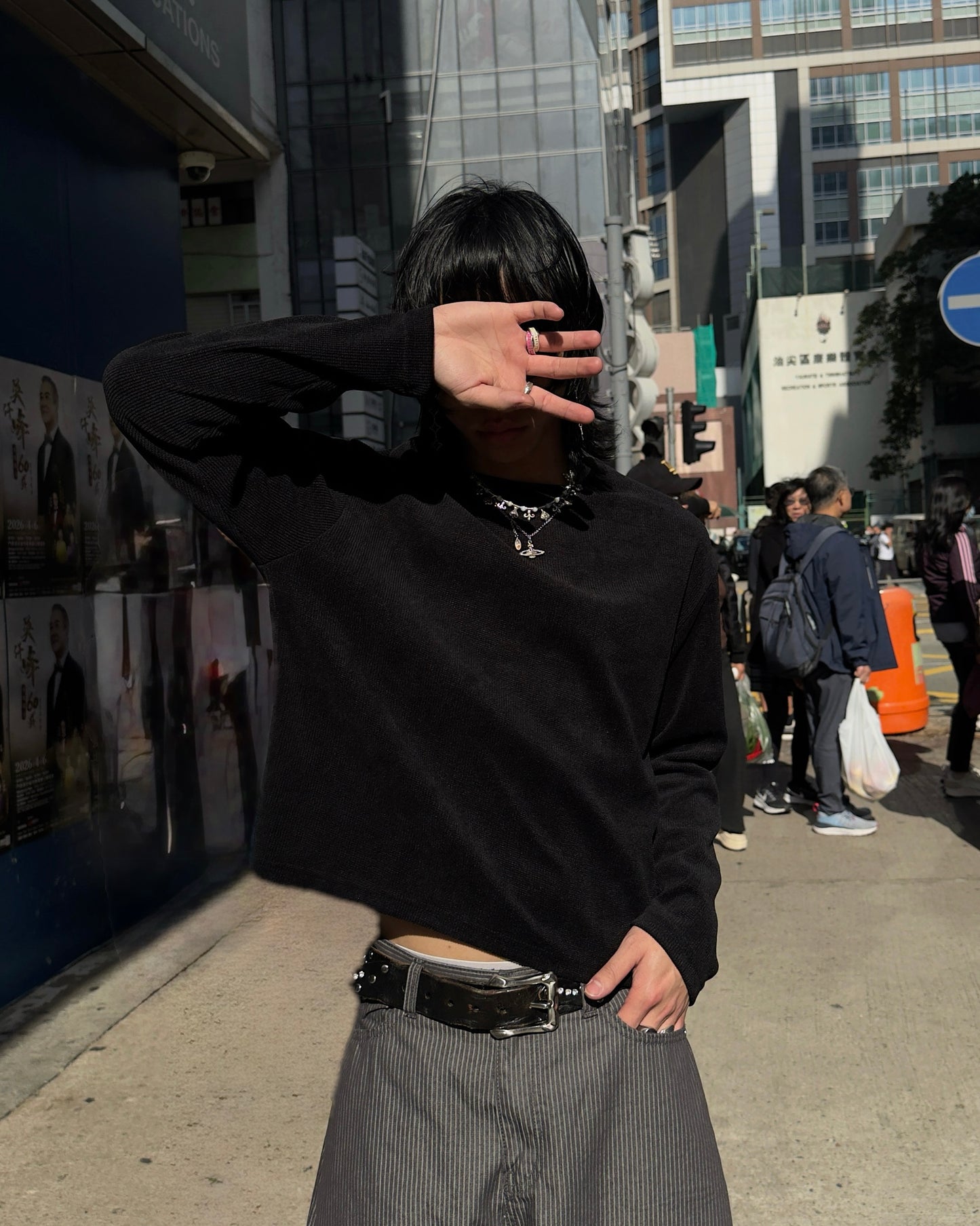 SS26 velvet boxy Long sleeve