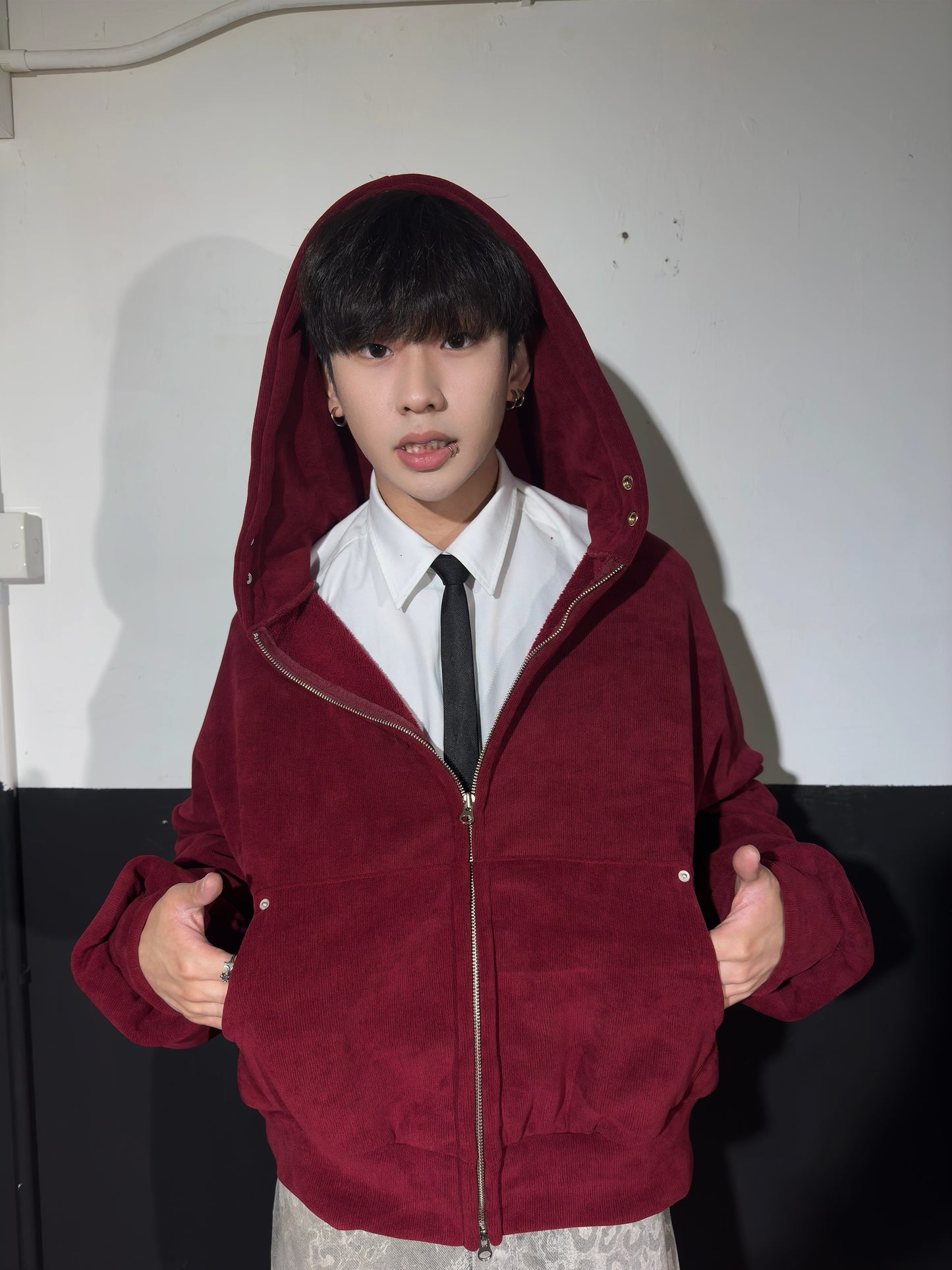 Corduroy Zip Hoodie