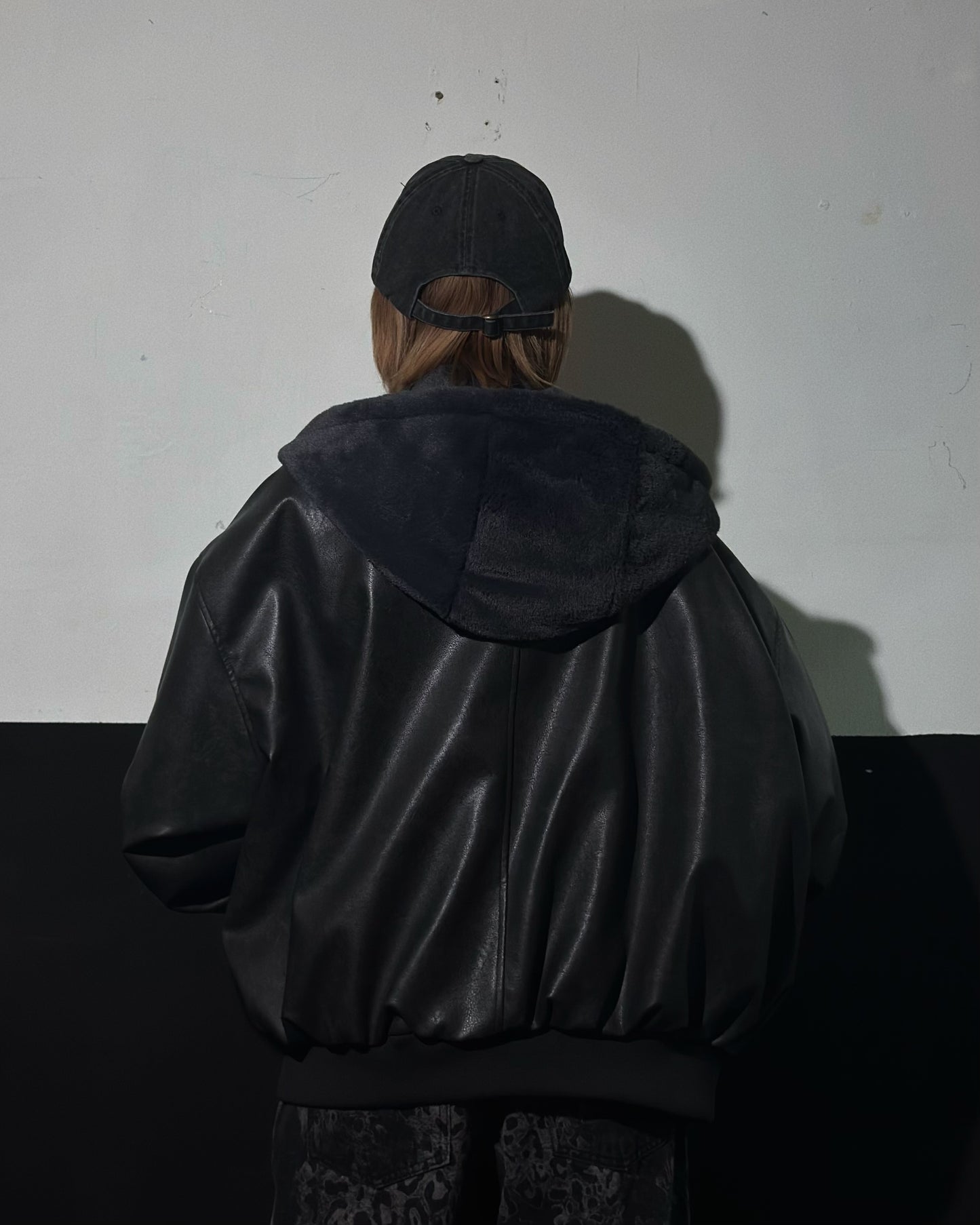 2 Face PVC Leather Jacket