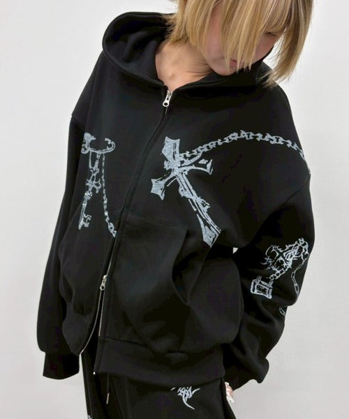 Love Chain Zip Hoodie