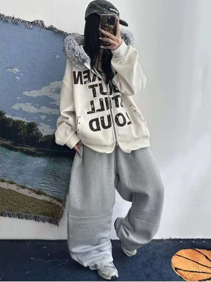 Corduroy Fur Zip Jacket