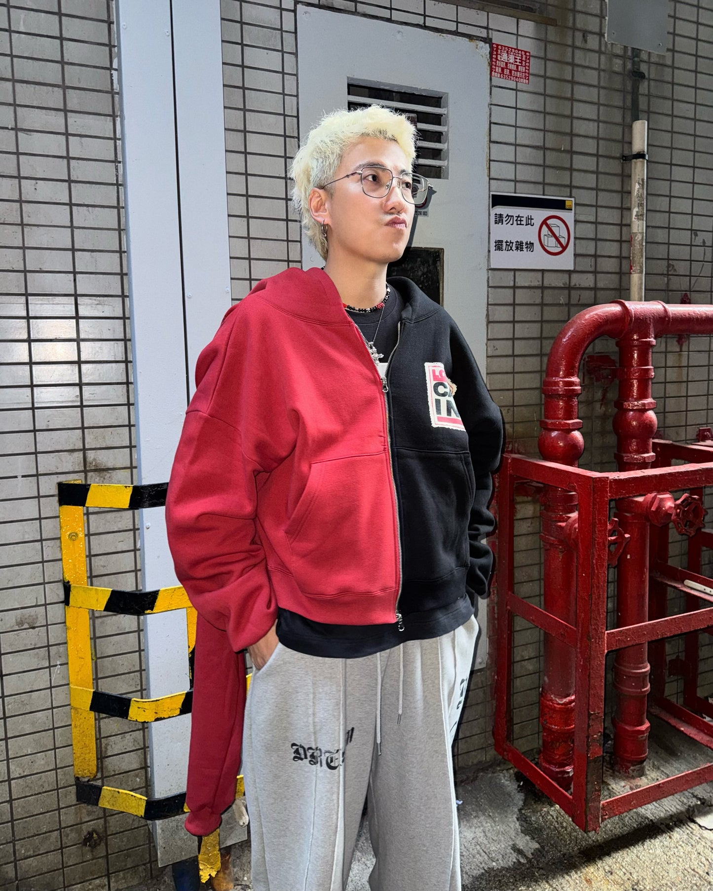 SS26 London Calling Crop Zip Hoodie (no fleece)