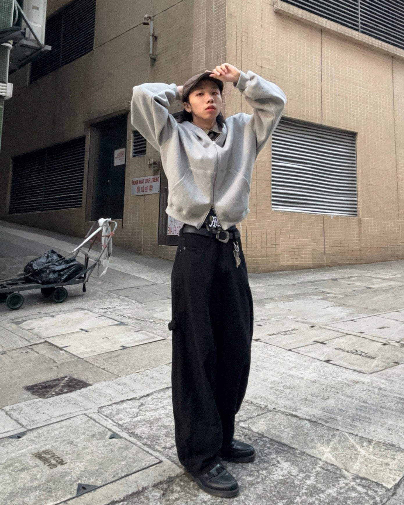 Boxy Daily zip hoodie