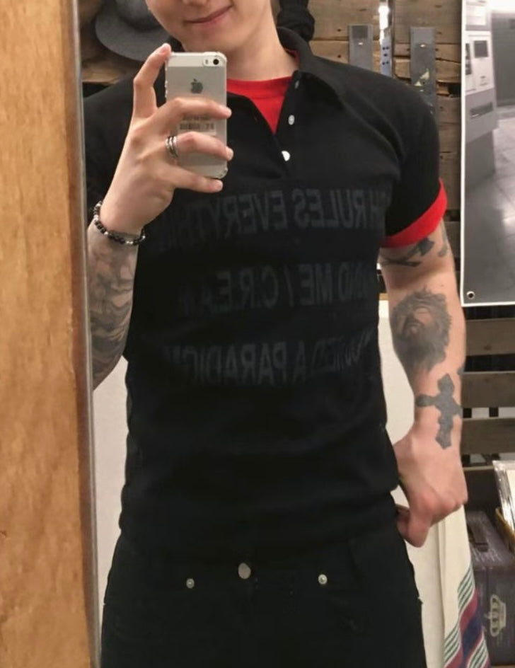 SS26 Slogan Polo Shirt
