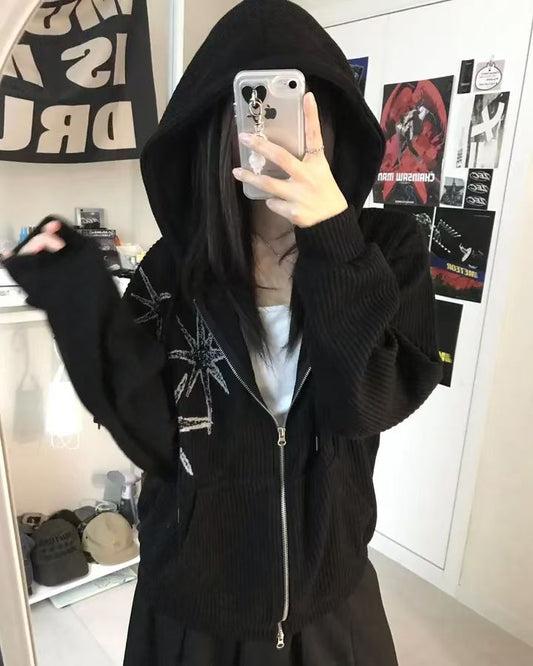 FW 26 Shine Ribbed Zip Up