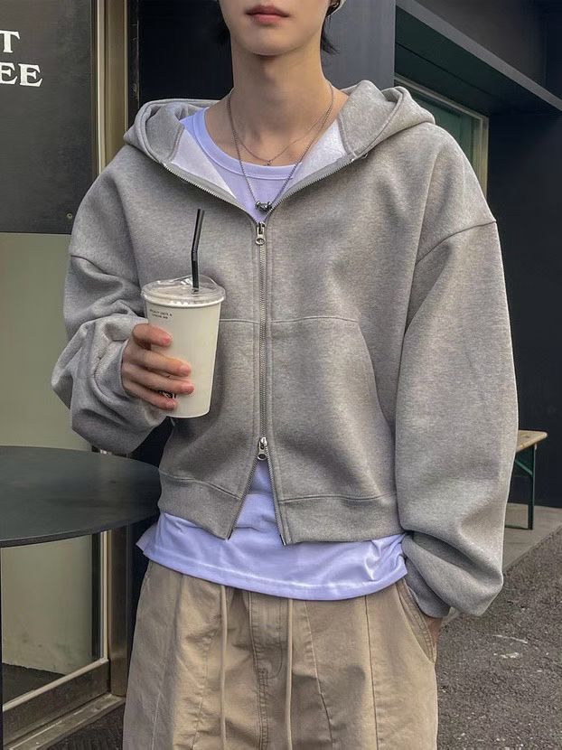 Boxy Daily zip hoodie