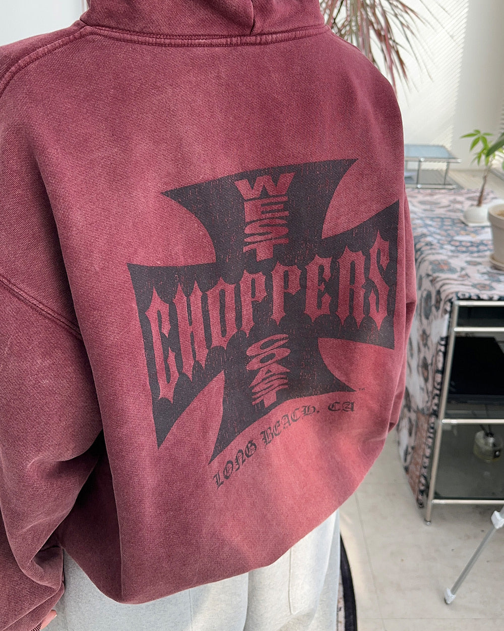 West Coast faded Zip Hoodie