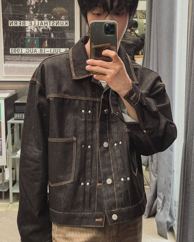 Raw denim jacket￼