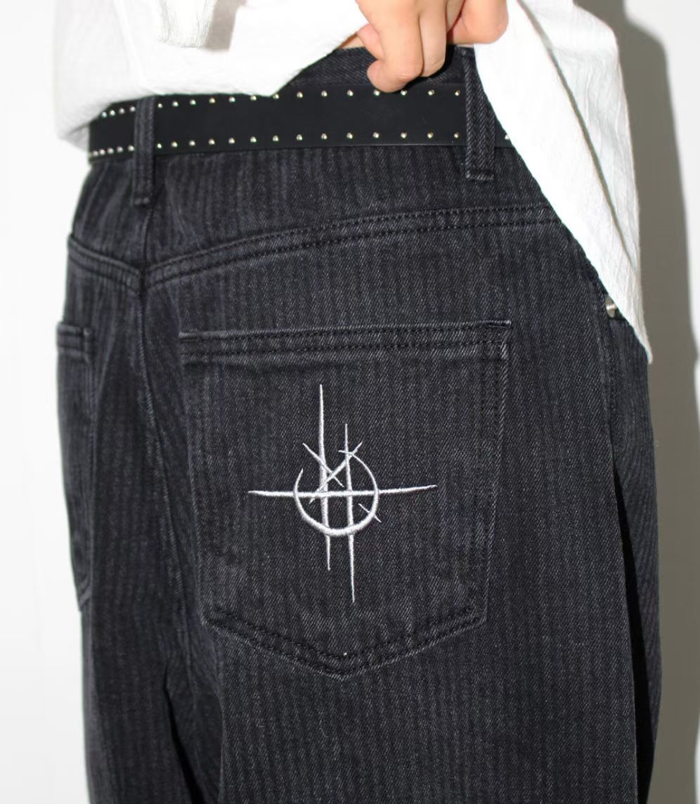 Embroidery baggy  Jeans